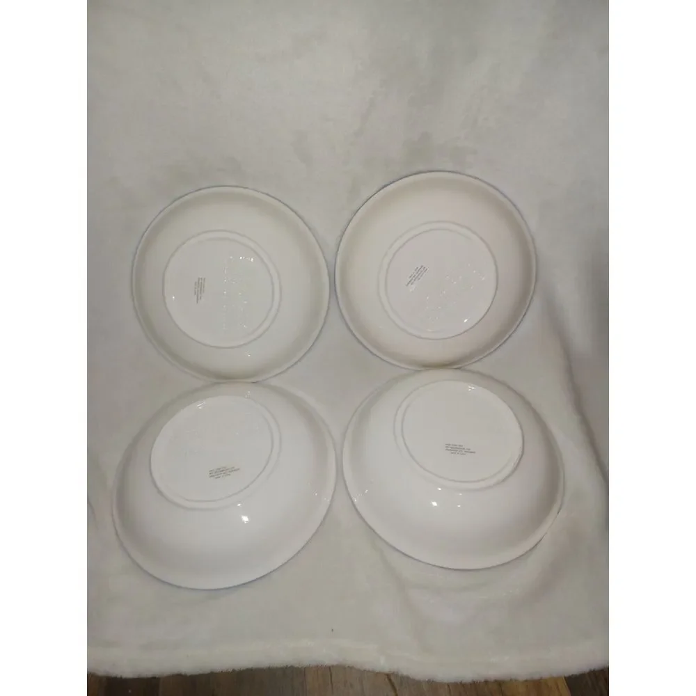 Christmas Soup‎ Bowls Set Of 4 Iridescent  Jay Import